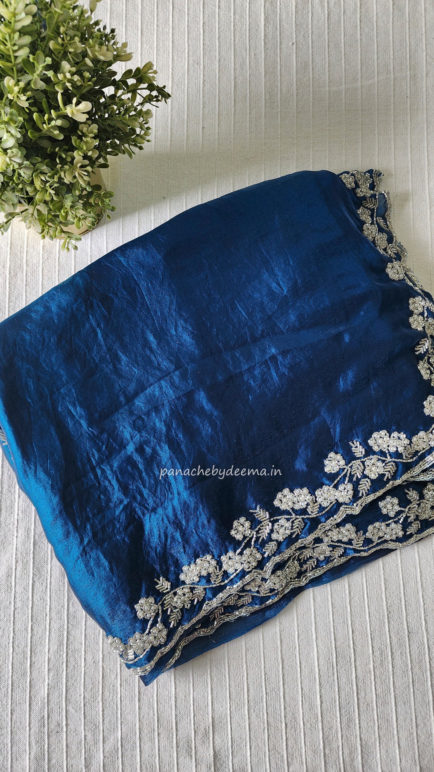 Desiger saree with heavy handwork| Blue | TS6