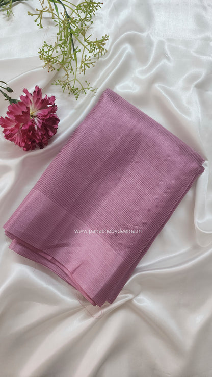 Semi tissue saree | Onion pink | SC100