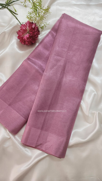 Semi tissue saree | Onion pink | SC100