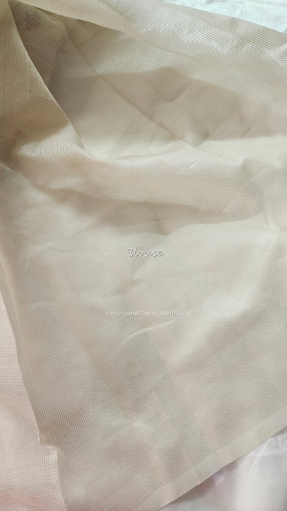 Kota saree with beautiful embroidery| Light Cream| KO1