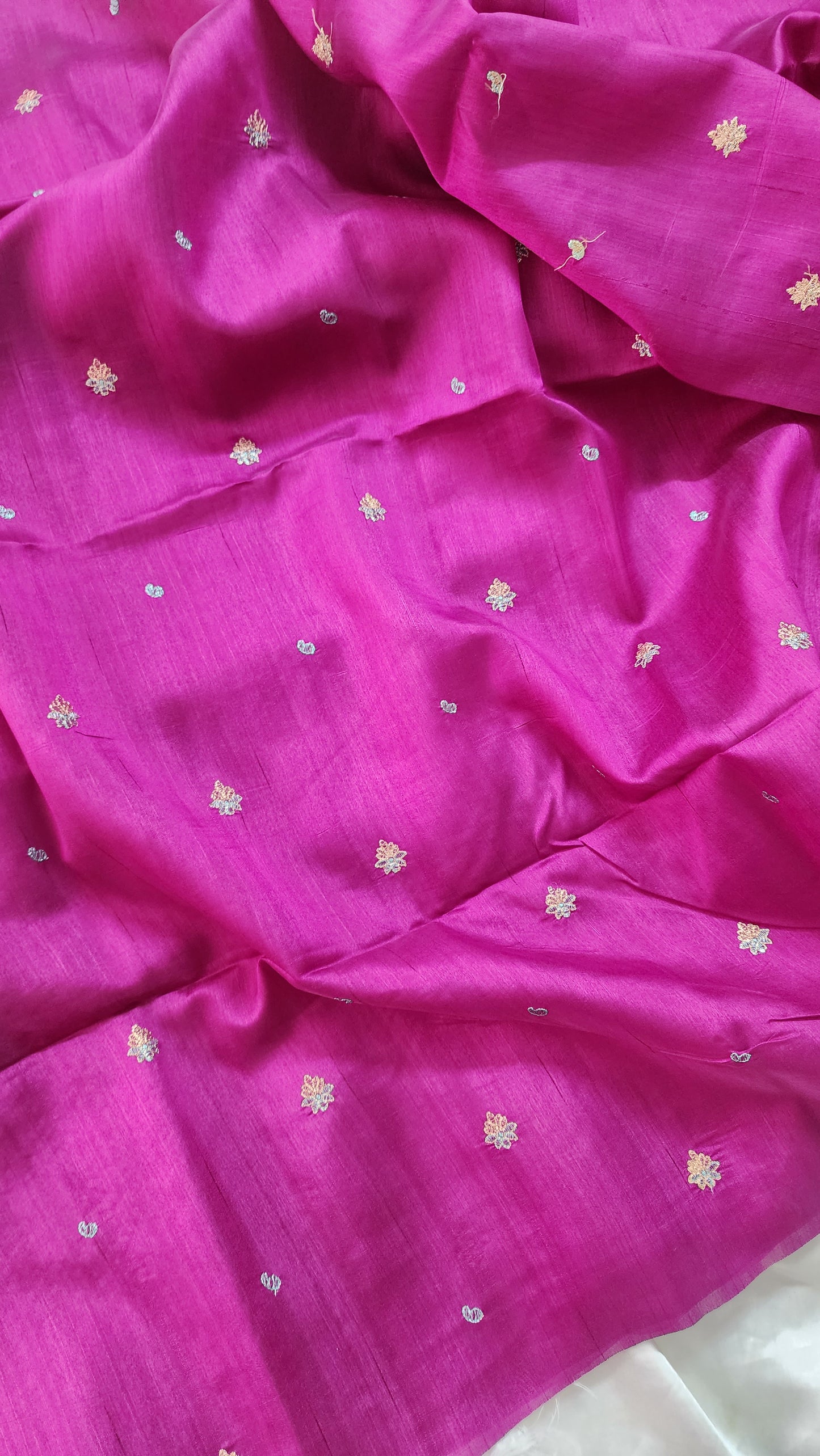 Matka silk designer saree with heavy embroidery | Vadamalli shade | MT6
