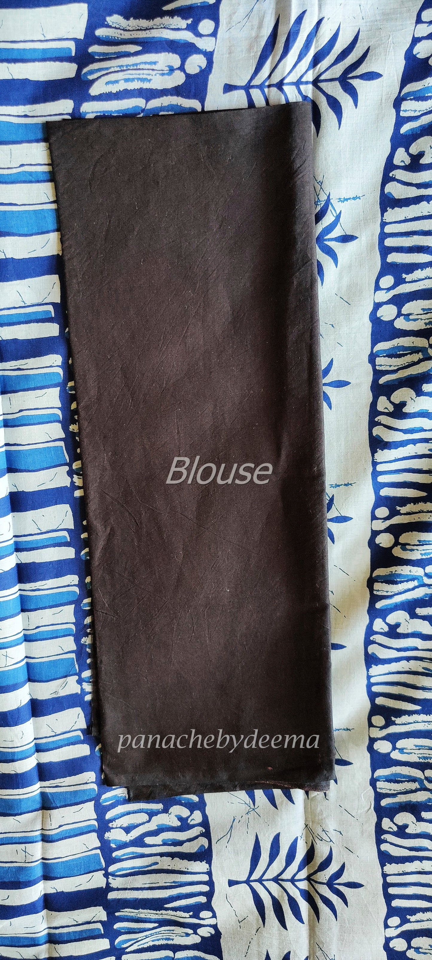 Pure Mulmul cotton saree|Indigo | PA111