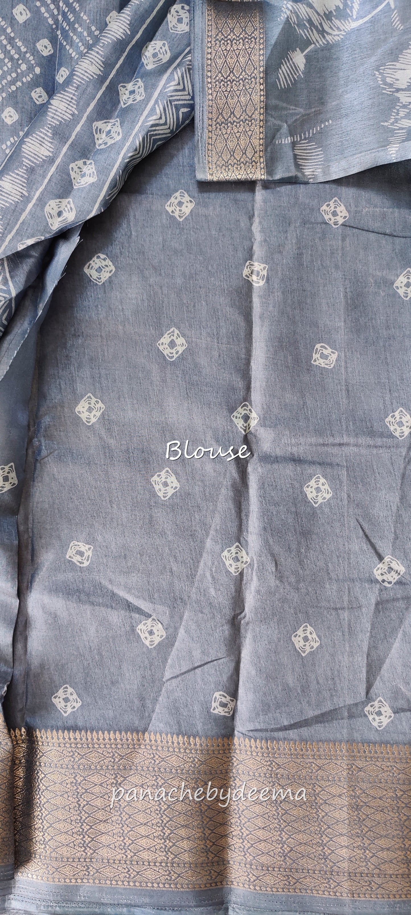 Budget friendly beautiful daily wear saree | Slate blue | SL101
