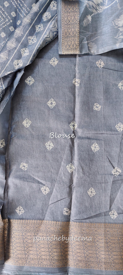 Budget friendly beautiful daily wear saree | Slate blue | SL101