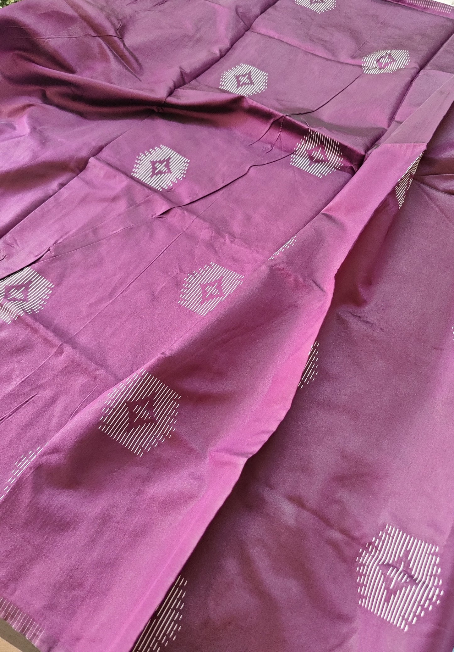 Budget friendly saree with thread embroidery | Purple| D1