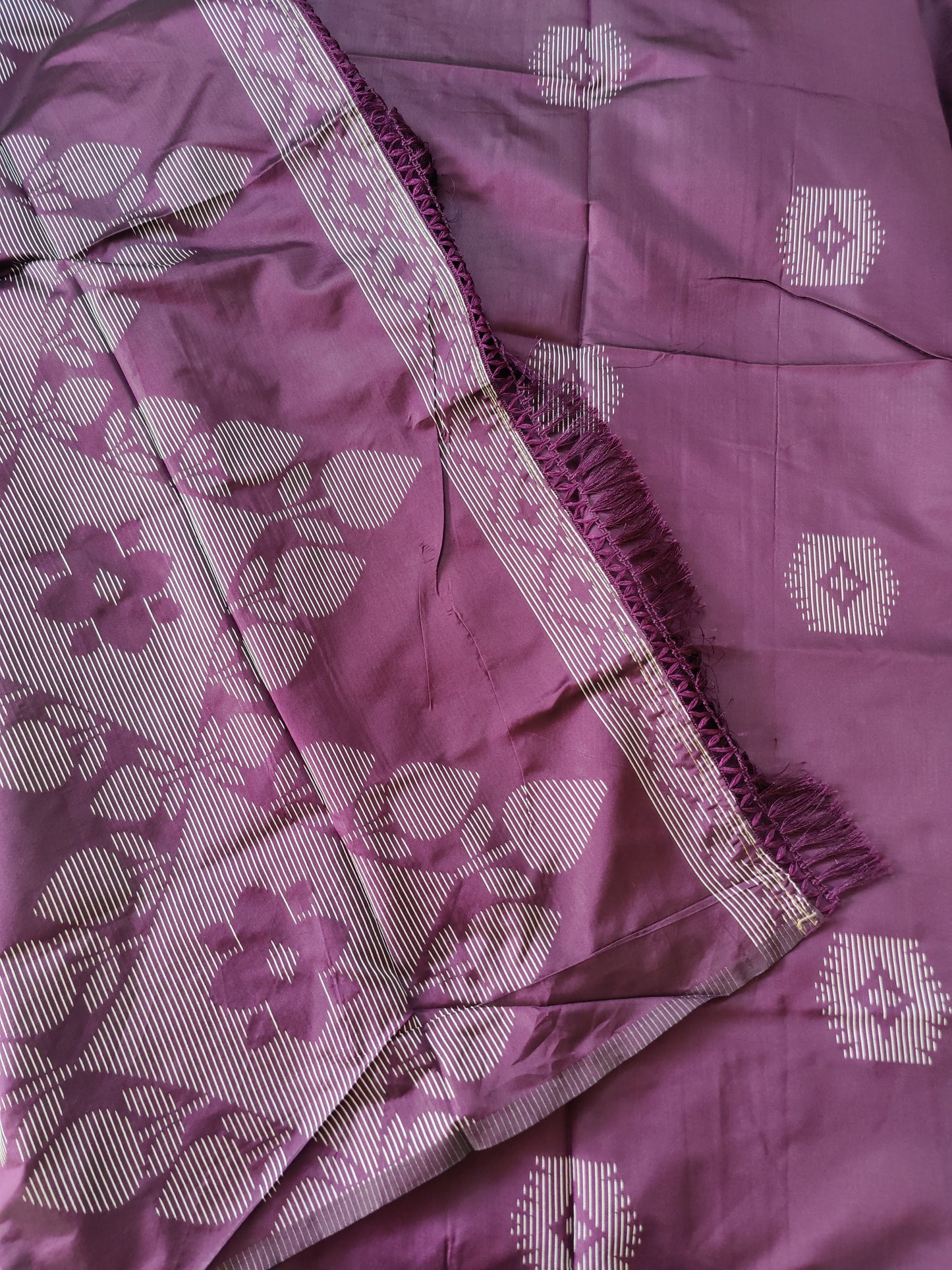 Budget friendly saree with thread embroidery | Purple| D1