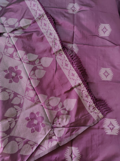 Budget friendly saree with thread embroidery | Purple| D1