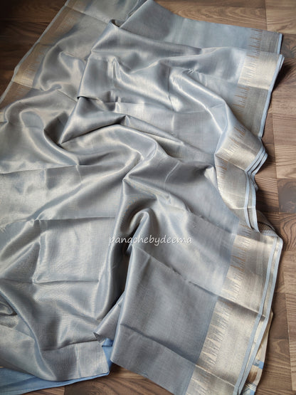 Pastel tissue saree | Powder blue | PSTL1
