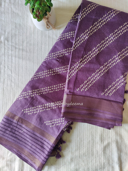 Beautiful daily wear saree with sequined borders | Violet | KA2