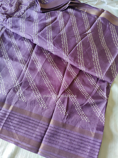 Beautiful daily wear saree with sequined borders | Violet | KA2