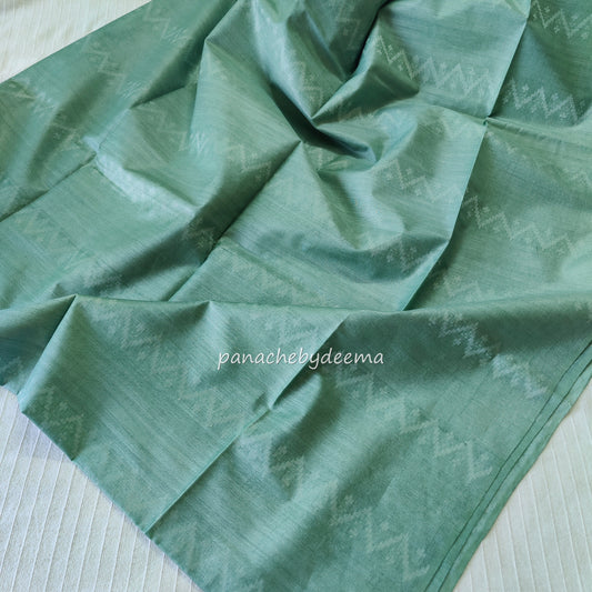 Semi tussar saree with thread weaving| GREEN | D6