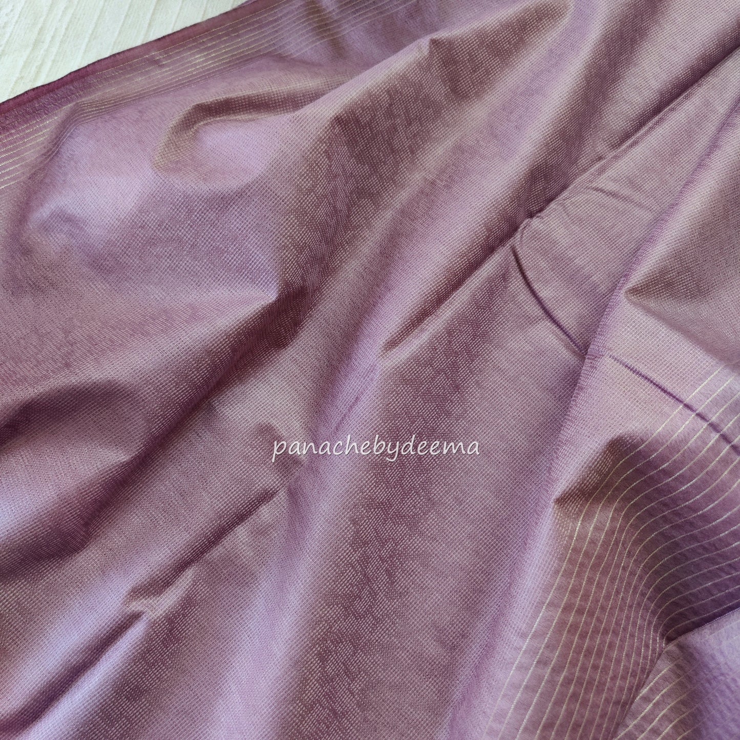 Semi tussar saree with silver zari weaving| Onion pink | D9