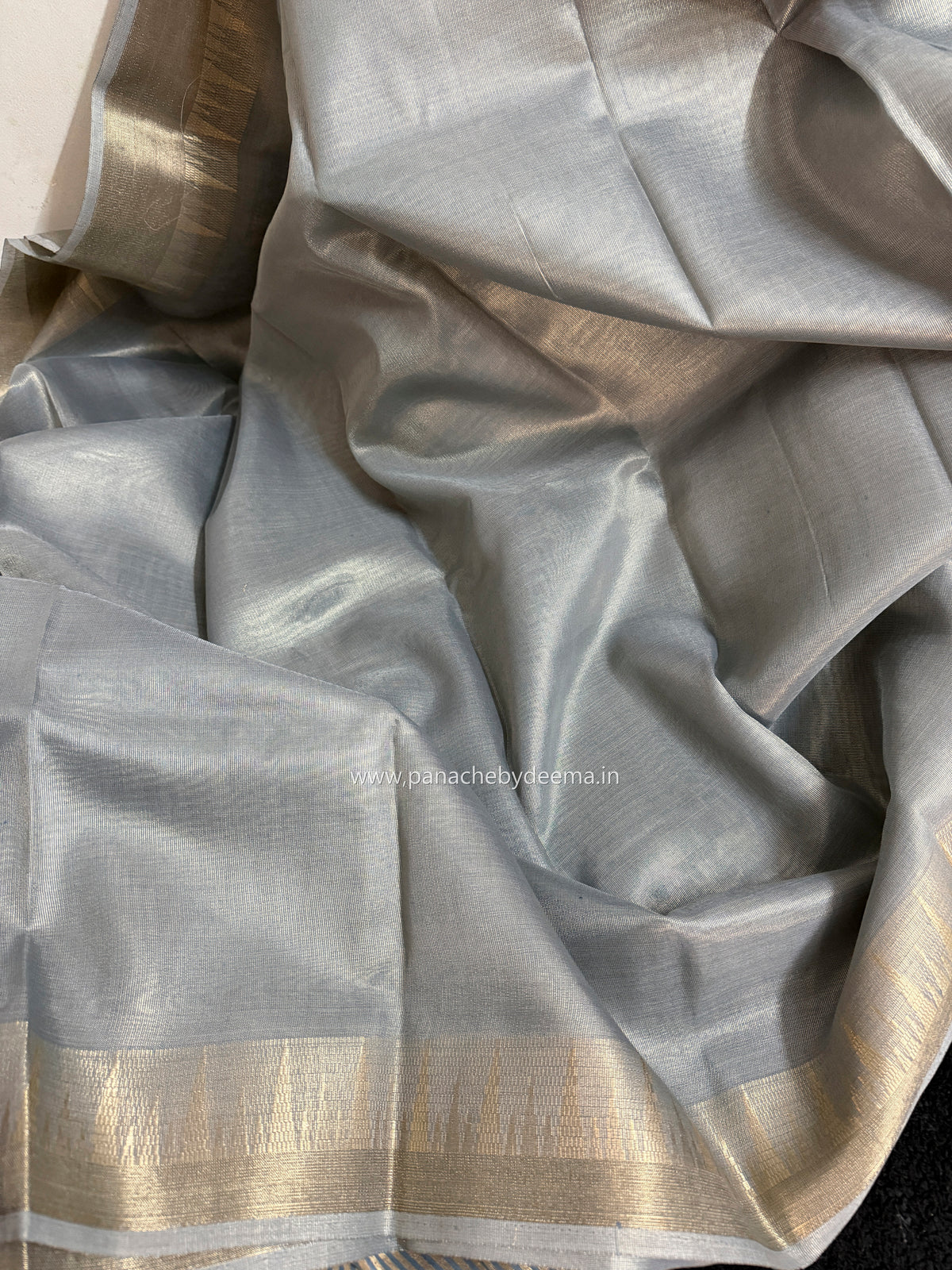 Pastel tissue saree | Powder blue | PSTL1