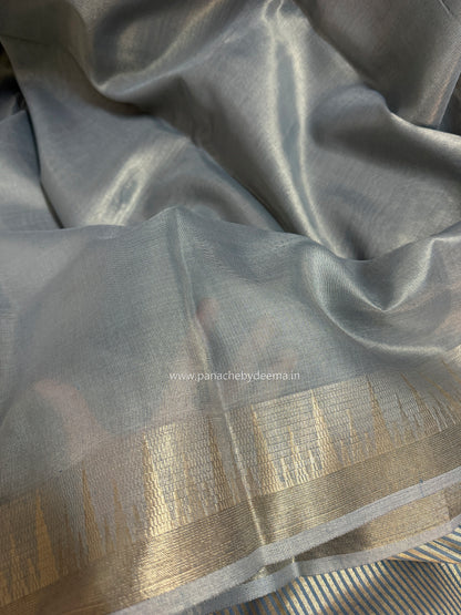 Pastel tissue saree | Powder blue | PSTL1