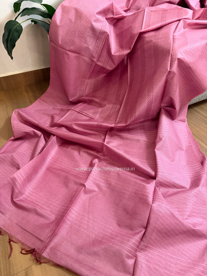 Semi munga saree  | Light pink | W8