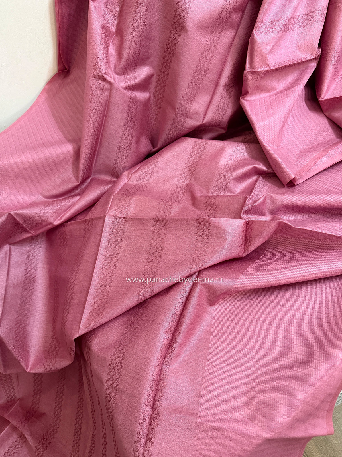 Semi munga saree  | Light pink | W8