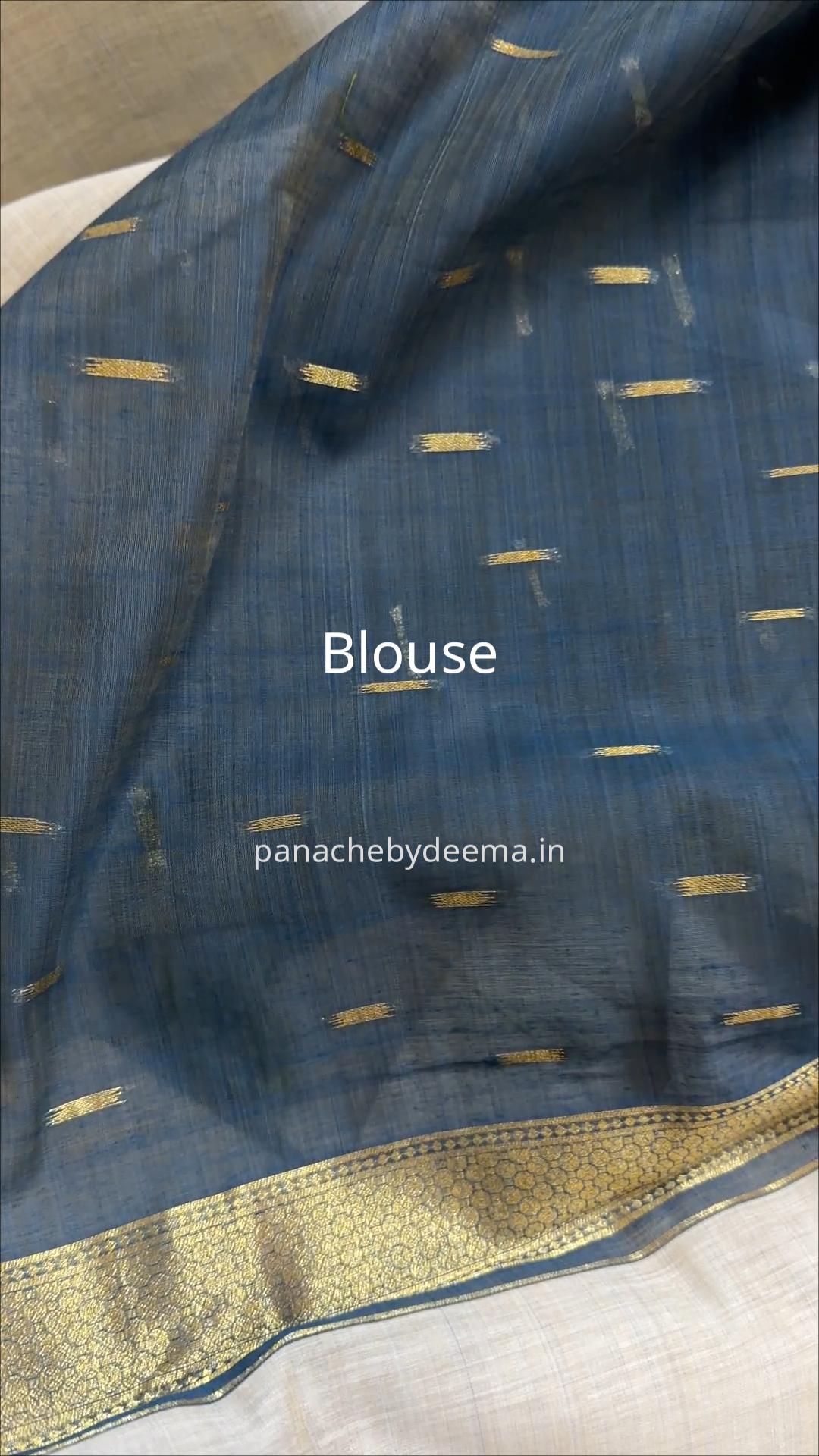 Semi  chanderi silk saree |J1